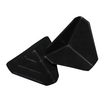 安赛瑞 三面塑料护角包角，23566 黑色，尺寸：90×90×90mm 售卖规格：200个/包