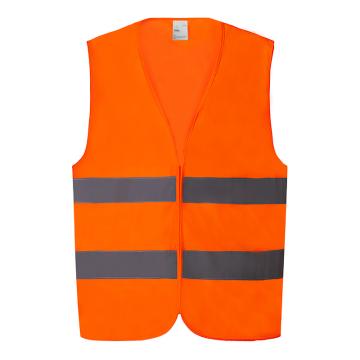 安岬 高警示安全背心，荧光橙，M，PGS612-M 售卖规格：1件