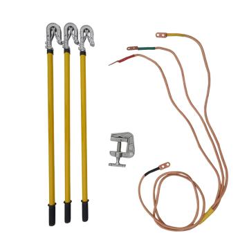 联护电力 110kV接地线、3*5+10米、35平方线、2节3米长接地棒、3个双簧钩头1个接地夹，YXF-JDX-110 售卖规格：1套
