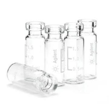 安捷伦 样品瓶，钳口，透明，经认证，2mL，样品瓶规格：12×32mm（11mm瓶盖），5183-4491 售卖规格：1000个/包