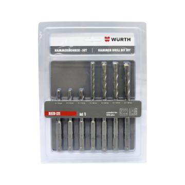 伍尔特/WURTH 7件套圆柄电锤钻头套装，STN-SET-PLUS系列0648770001 5x110,6x110,8x110,6x160,8x160,10x160,12x160 售卖规格：1个