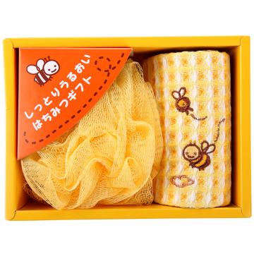 内野/Uchino 毛巾礼盒，R5450 小蜜蜂2件套 18×13.5×6cm 售卖规格：1盒