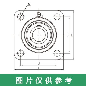 旭精工/ASAHI 带座轴承，MUCF204FD 售卖规格：1个