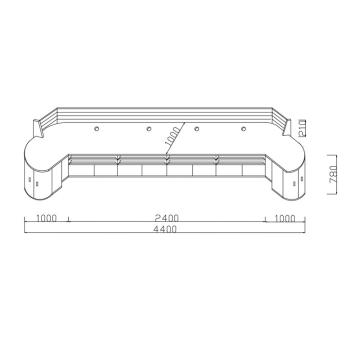 一本 调度台，方案一 4400*1000*990mm 仅限神东煤炭分公司 售卖规格：1个