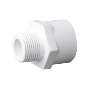 联塑 外丝异径直接头，(PVC-U给水配件)白色 dn25XR1/2 售卖规格：1只
