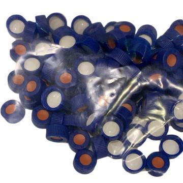 赛默飞世尔 9mm蓝盖+红色PTFE/白橡胶垫，100/包