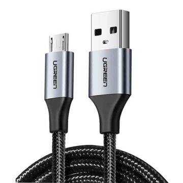 绿联/UGREEN 数据线，US290（60147） USB2.0转Micro USB铝壳数据线 1.5m 深空灰 售卖规格：1个