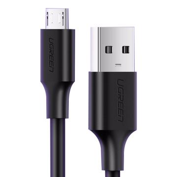 绿联/UGREEN 数据线，US289（60137） USB2.0转Micro USB数据线 1.5m 黑色 售卖规格：1个
