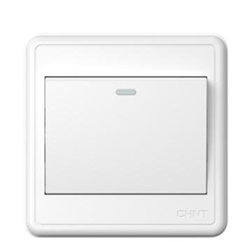 正泰/CHINT NEW1C系列 一开单控，NEW1-C00100A 86型白色明装， 售卖规格：1个