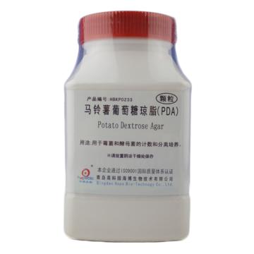 海博生物 马铃薯葡萄糖琼脂（PDA）颗粒，HBKP0233 250g，用于霉菌和酵母菌的计数和分离培养 售卖规格：250克/瓶