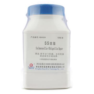 海博生物 SS琼脂，HB4089 250g，用于沙门氏菌，志贺氏菌的选择性分离培养 售卖规格：250克/瓶