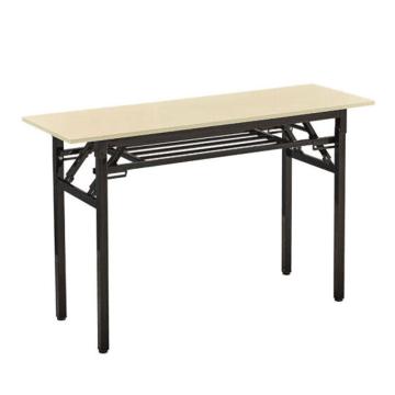 西域推荐 钢制带网架折叠桌，1200×600×760mm 单层仿木色 售卖规格：1个