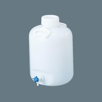 亚速旺/Asone 带龙头便携大容量瓶 20L广口 口内径×瓶体直径×高φ96×φ304×420mm，4-5334-02 售卖规格：1个