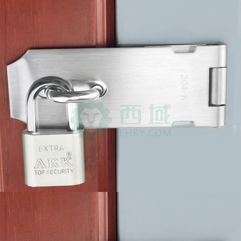 威得利 不锈钢搭扣锁,整套带挂锁:90度304A门搭(5寸)+30MM挂锁【多少钱 规格参数 图片 采购】-西域