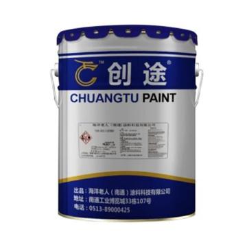 创途 耐候型聚氨酯面漆，RAL5015,天蓝色，20kg主漆+4kg固化剂，24kg/组