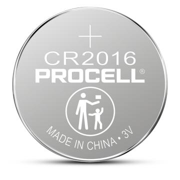 Procell致芯 纽扣锂电池，CR2016，高性能