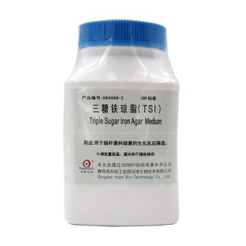 海博生物 三糖铁琼脂培养基（USP)(Triple SugarIronAgar Medium)，HB4088-2 250g/瓶 售卖规格：1瓶