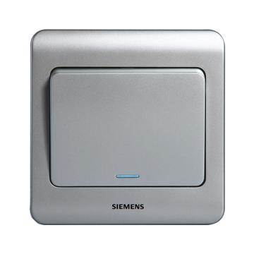 西门子/SIEMENS 一位单控大跷板开关(带荧光指示)，5TA01131CC122 售卖规格：1个