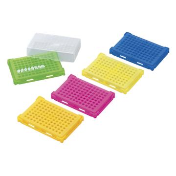 亚速旺/Asone PCR支架TS-328-96AS 1盒(主体5色x各4个·盖子20个)，1-4309-01 售卖规格：20个/盒