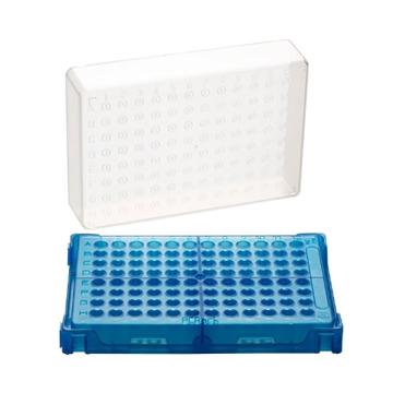 亚速旺/Asone PCR支架T328-96 蓝色 1盒(主体·盖子20个)，1-4309-02 售卖规格：20个/盒