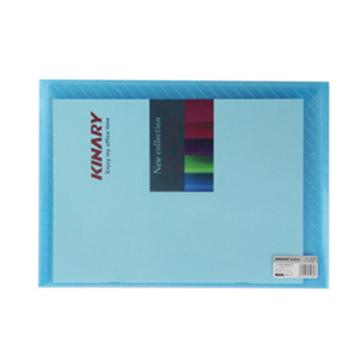 金得利 文件袋文件套，FB330 透明蓝色 售卖规格：1个