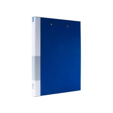 史泰博 PVC包胶纸板文件夹双强力夹，NP1058（蓝色） A4 1寸 售卖规格：1只