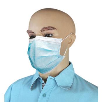 苏识 一次性防护口罩，男女无纺布内里防尘口罩，浅蓝 50只/包