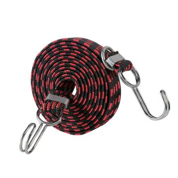 安赛瑞 加长款弹力绳捆绑绳，25081 3cm×4m，红黑 售卖规格：1条