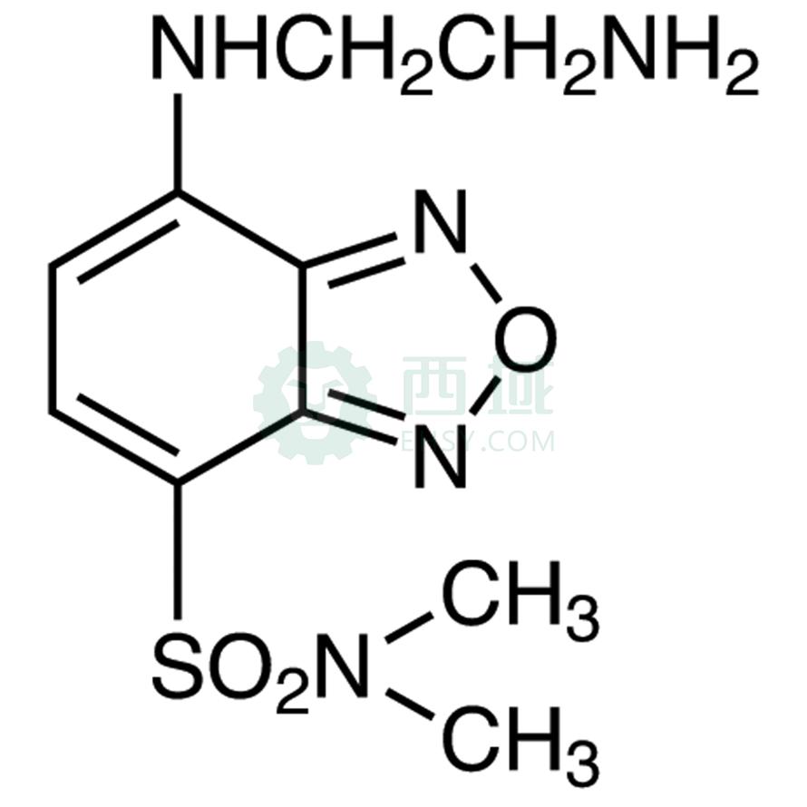 梯希爱/TCI DBD-ED [=4-(N,N-二甲氨基磺酰)-7-(2-氨基乙基氨基)-2,1,3-苯并恶二唑]，A5574-100MG CAS:189373-41-9 售卖规格：1瓶