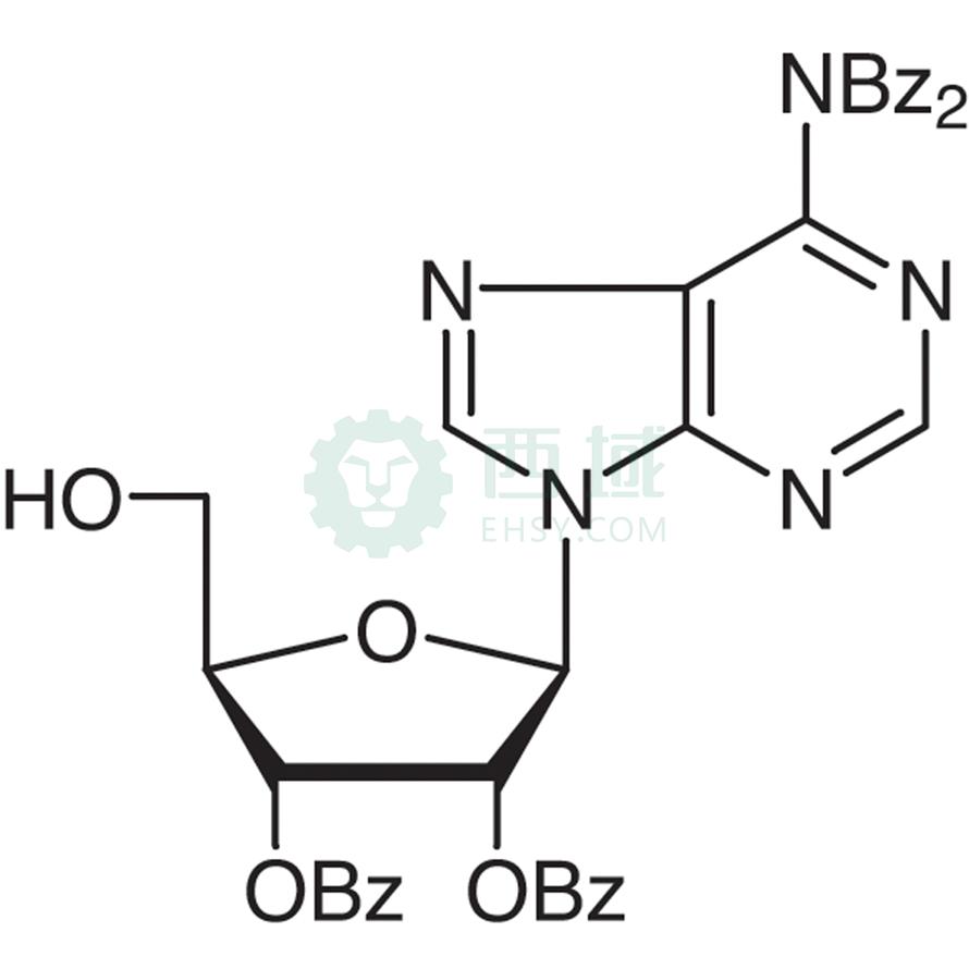 梯希爱/TCI N6-二苯甲酰基腺苷-2',3'-二苯甲酸酯，B3460-100MG CAS:58463-04-0，98.0%，100MG 售卖规格：1瓶