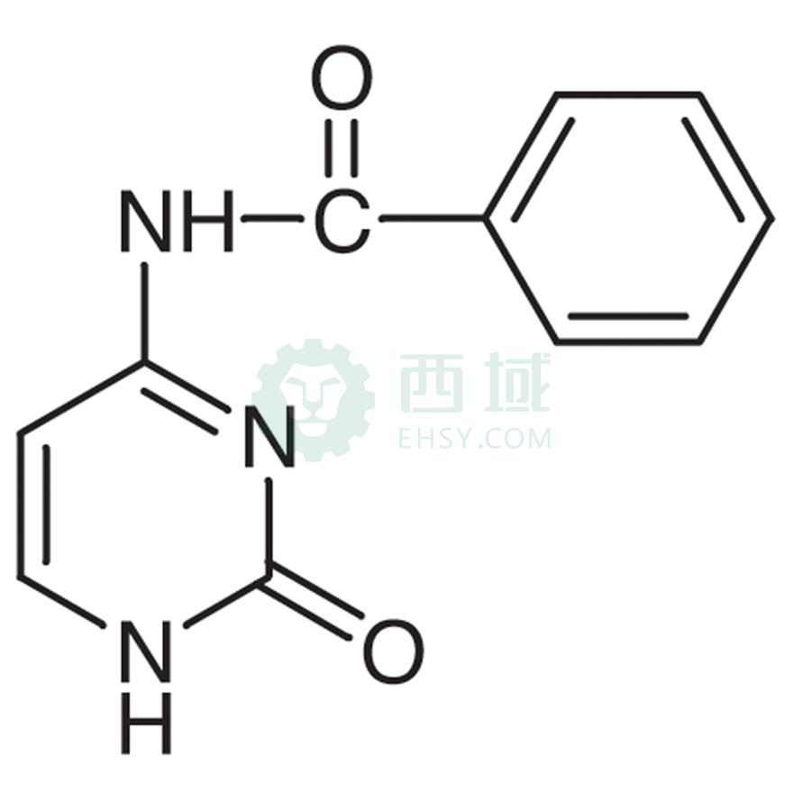 梯希爱/TCI N4-苯甲酰基胞嘧啶，B3169-5G CAS:26661-13-2，97.0%，5G 售卖规格：1瓶