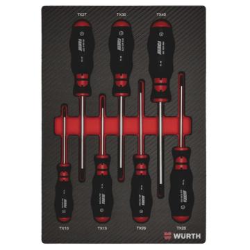 伍尔特/WURTH 7件套花形螺丝刀套装，0965905502 售卖规格：1套