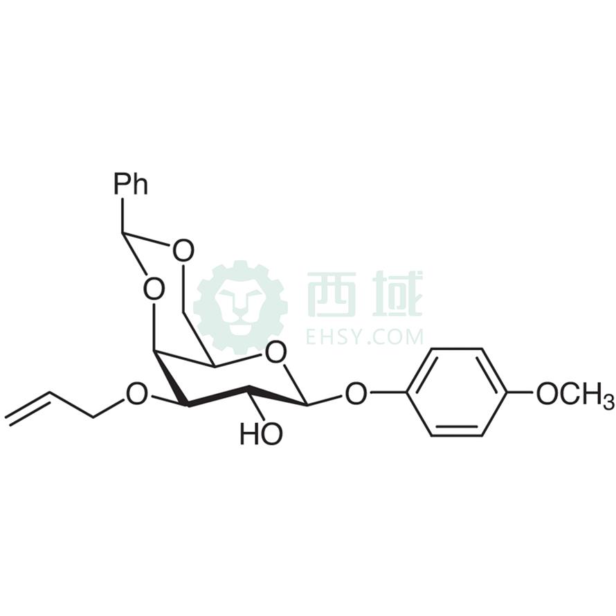 梯希爱/TCI 4-甲氧苯基-3-O-烯丙基-4,6-O-苯亚甲基-β-D-吡喃半乳糖苷，M1589-5G CAS:400091-05-6，98.0%，5G 售卖规格：1瓶