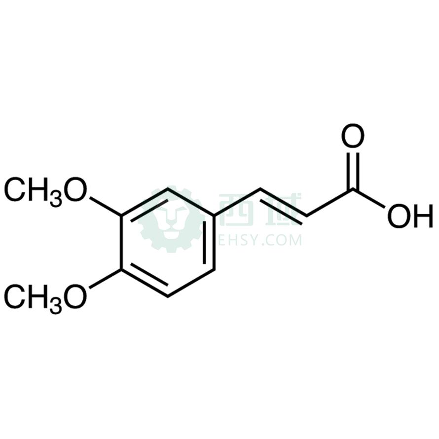cas:2316-26-9,3,4-二甲氧基肉桂酸,25g,>98.0%
