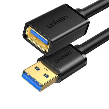 绿联/UGREEN USB3.0延长线公对母，30127 黑色 3米 售卖规格：1个