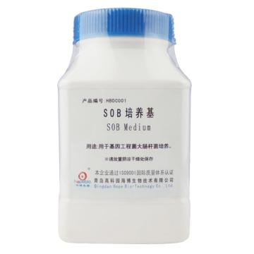 海博生物 SOB培养基，HBDC001 250g，用于基因工程菌大肠杆菌培养 售卖规格：250克/瓶