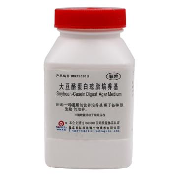 海博生物 大豆酪蛋白琼脂培养基（GB）颗粒，HBKP7026-9 250g，用于微生物培养 售卖规格：250克/瓶