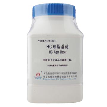海博生物 HC琼脂基础，HB5224 250g，用于化妆品中霉菌总数测定 售卖规格：250克/瓶
