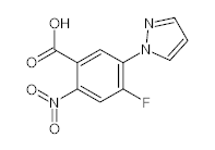 罗恩/Rhawn 2-硝基-4-氟-5-(1-吡唑基)苯甲酸，R035857-1g CAS:1186663-21-7，≥97%，1g/瓶 售卖规格：1瓶