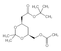 罗恩/Rhawn (4R-cis)-6-[(乙酰氧基)甲基]-2,2-二甲基-1,3-二氧六环-4-乙酸叔丁酯，R033831-1g CAS:154026-95-6,97%,1g 售卖规格：1瓶