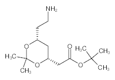 罗恩/Rhawn 6-氨乙基-2,2-二甲基-1,3-二氧六环-4-乙酸叔丁酯，R033195-5g CAS:125995-13-3，97%，5g/瓶 售卖规格：1瓶