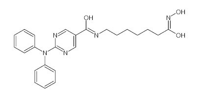 罗恩/Rhawn 2-(二苯基氨基)-n-[7-(羟基氨基)-7-氧代庚基]-5-嘧啶羧酰胺，R019214-5mg CAS:1316214-52-4，98%，5mg/瓶 售卖规格：1瓶