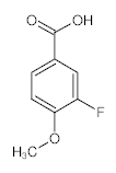 罗恩/Rhawn 3-氟-4-甲氧基苯甲酸，R016434-5g CAS:403-20-3，98%，5g/瓶 售卖规格：1瓶