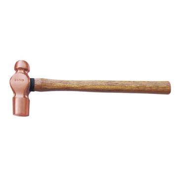 桥防 紫铜木柄奶头锤，T82205B-1002 紫铜,1/2磅 售卖规格：1把