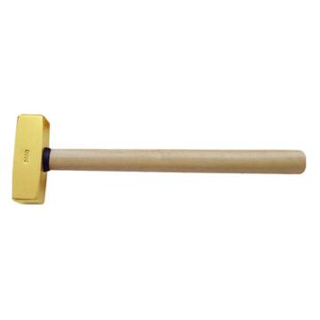 桥防 黄铜木柄德式八角锤，T82104B-1002 黄铜,500g 售卖规格：1把