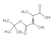 罗恩/Rhawn Boc-N-甲基-L-丙氨酸，R005155-25g CAS:16948-16-6，98%，25g/瓶 售卖规格：1瓶
