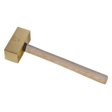渤防 黄铜方锤，1406A-004黄铜 木柄,3kg 售卖规格：1把