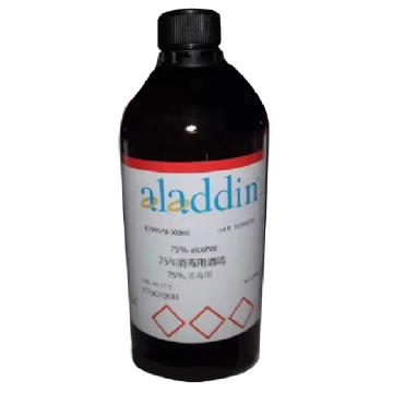 阿拉丁/Aladdin 75%消毒用酒精，E299578-500ml CAS：64-17-5，75%,消毒用，500ml/瓶 售卖规格：1瓶