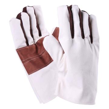 星工 帆布手套，XGS-F8 贴皮耐磨，10副/包（衬里随机发） 售卖规格：10副/包