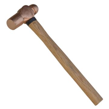 渤防 紫铜圆头锤，1413A-004紫铜 木柄,0.68KG（1.5P） 售卖规格：1把